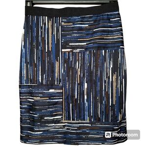 Ann Taylor multicolor pencil skirt size 2